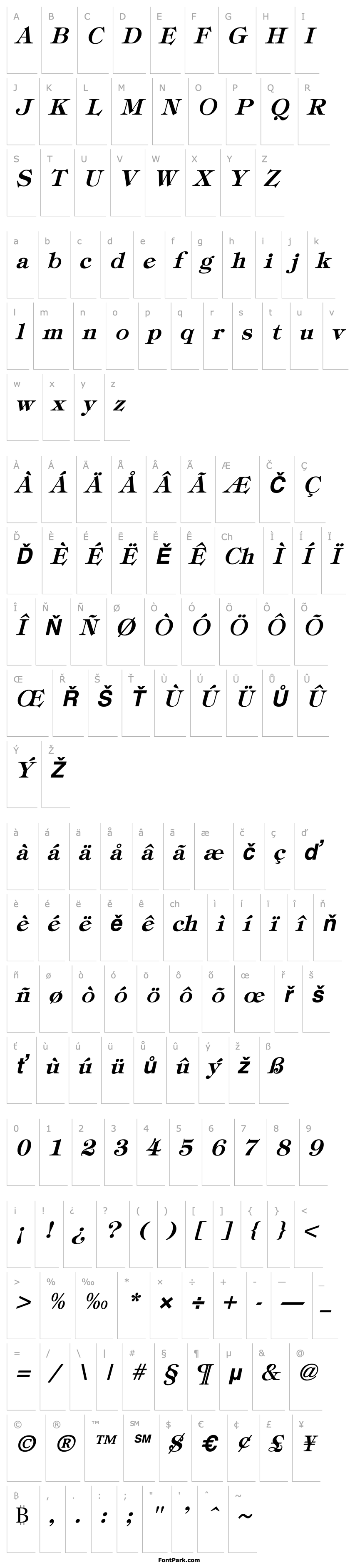 Overview Tiffey Bold-Oblique