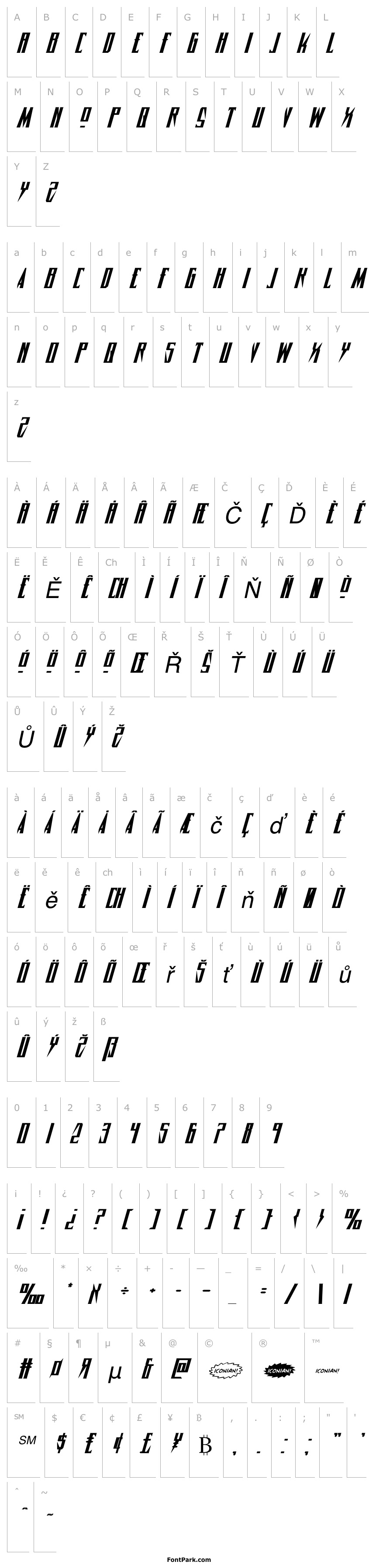 Přehled Timberwolf Expanded Italic