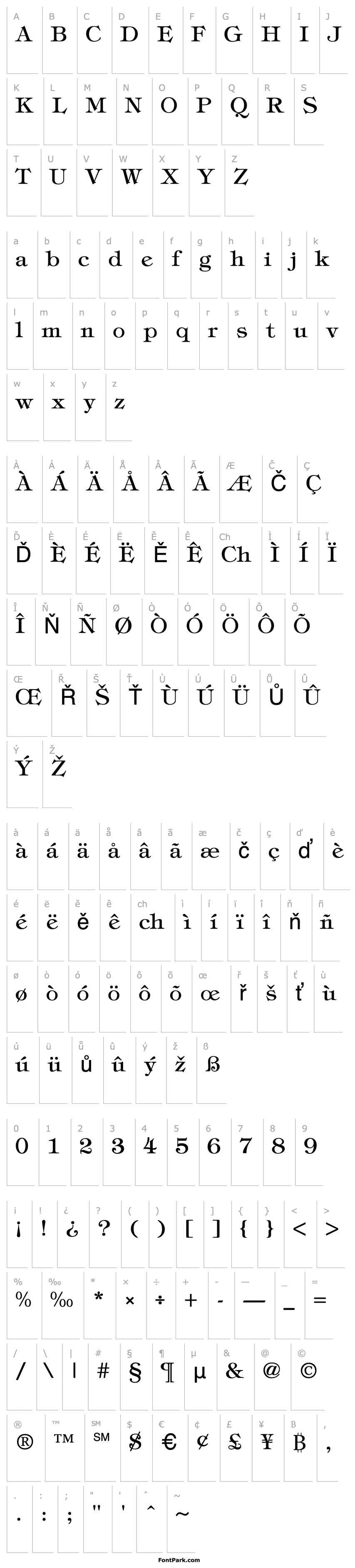 Overview Timbrel Regular