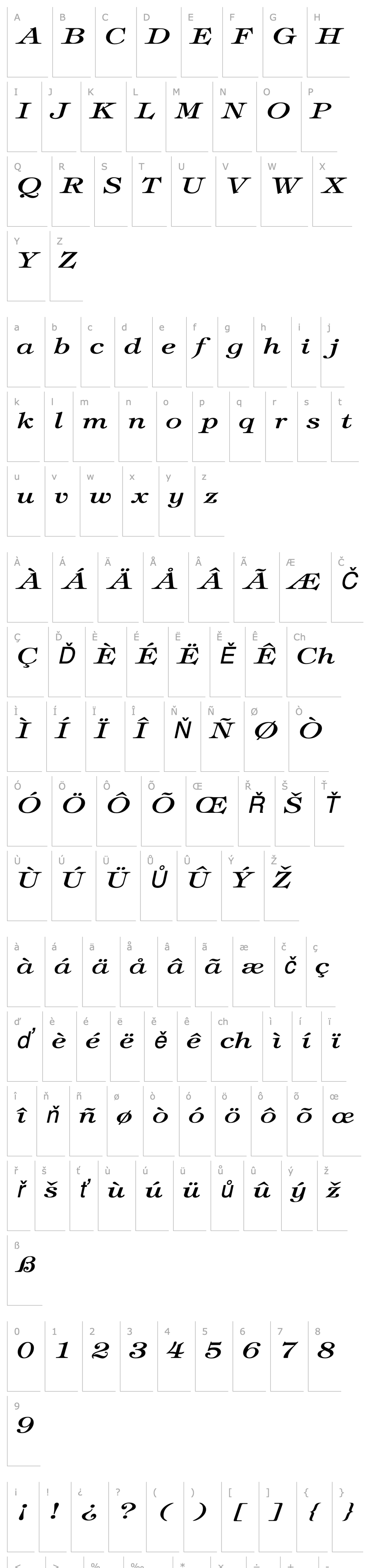 Overview TimbrelBroad Italic