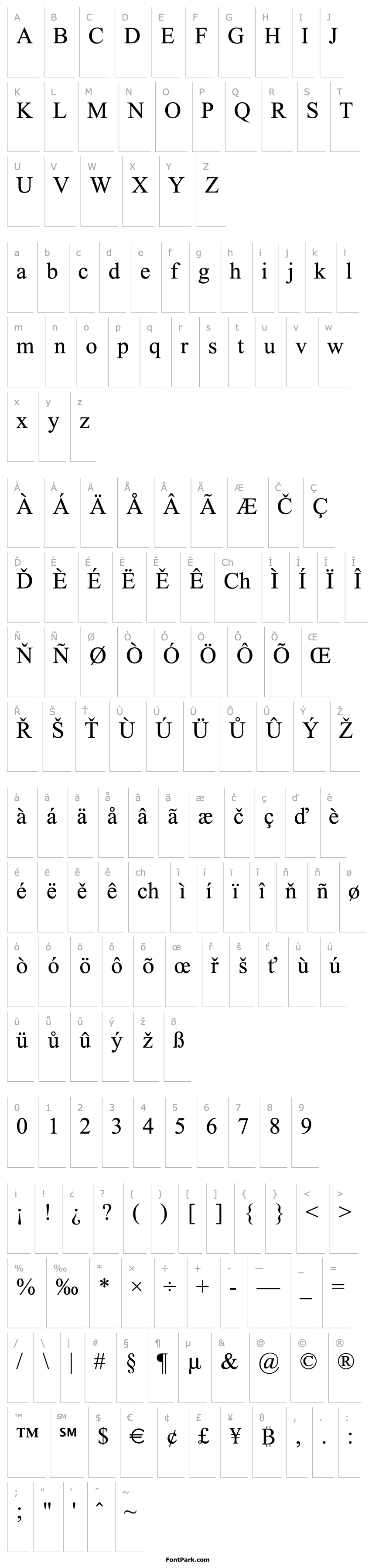 Overview Times New Roman CE