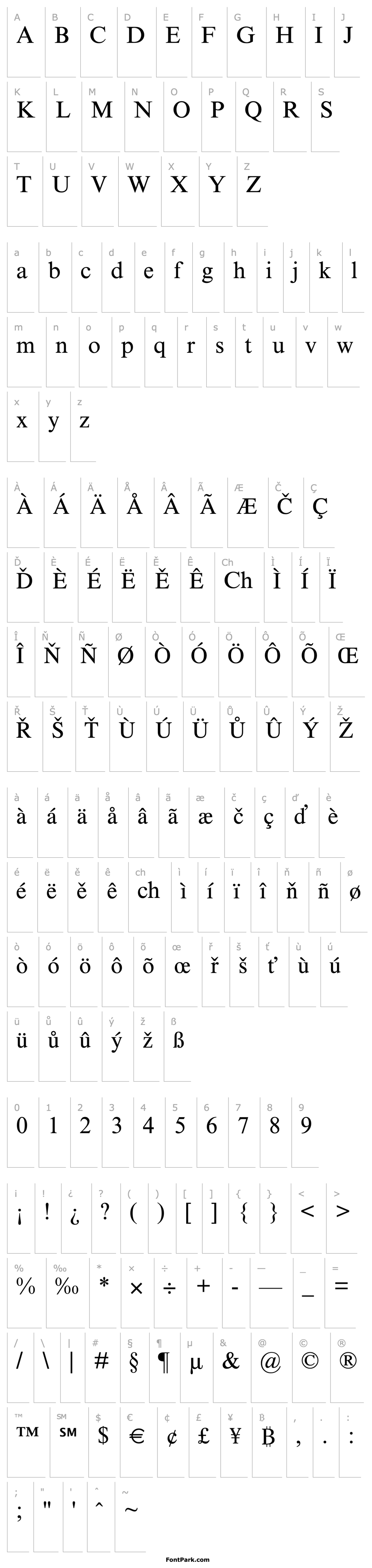 Overview Times New Roman Cyr