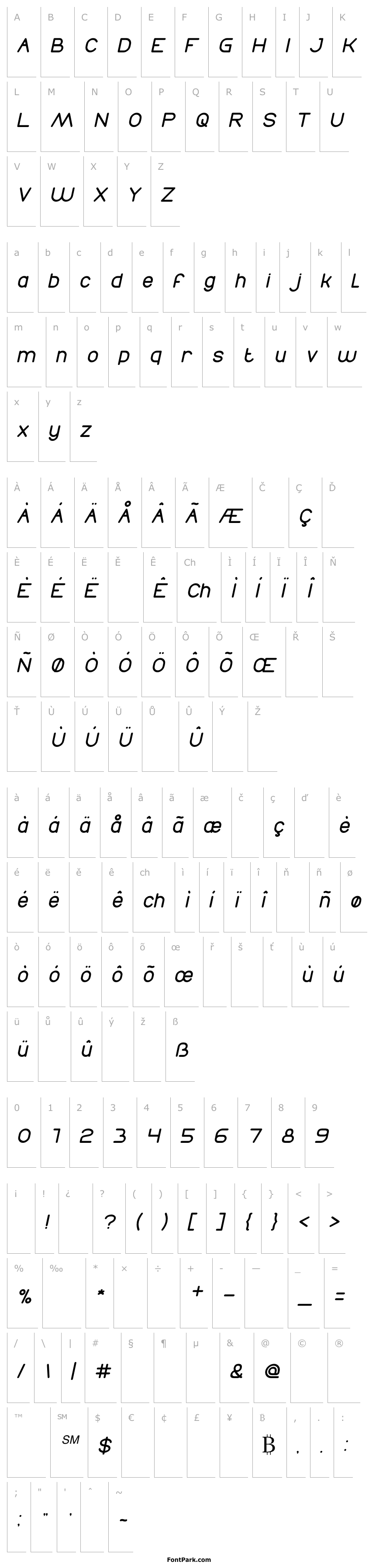 Overview Times New Romance Italic