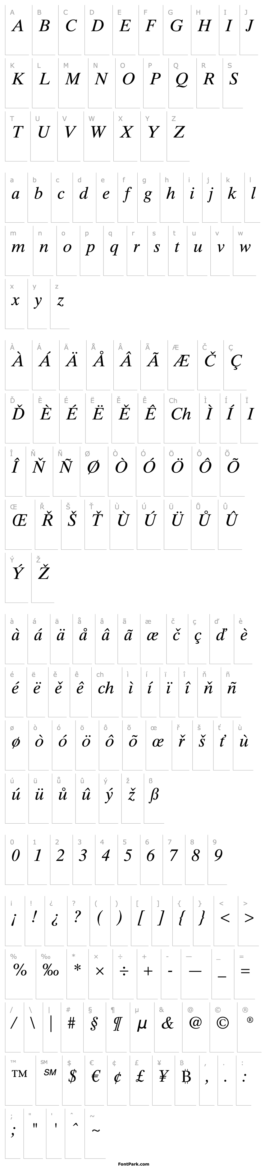 Overview Times Ten CE Italic