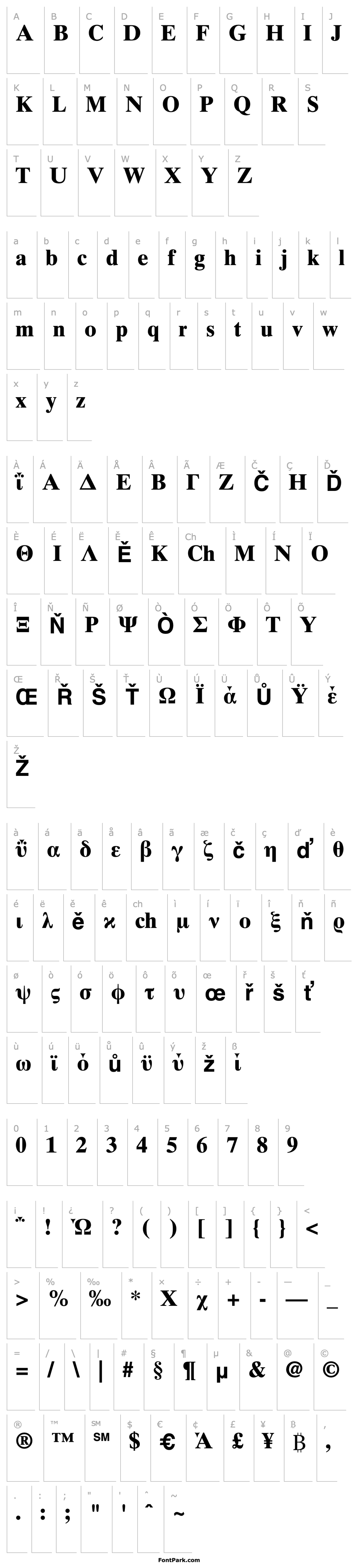 Overview Times Ten Greek Bold