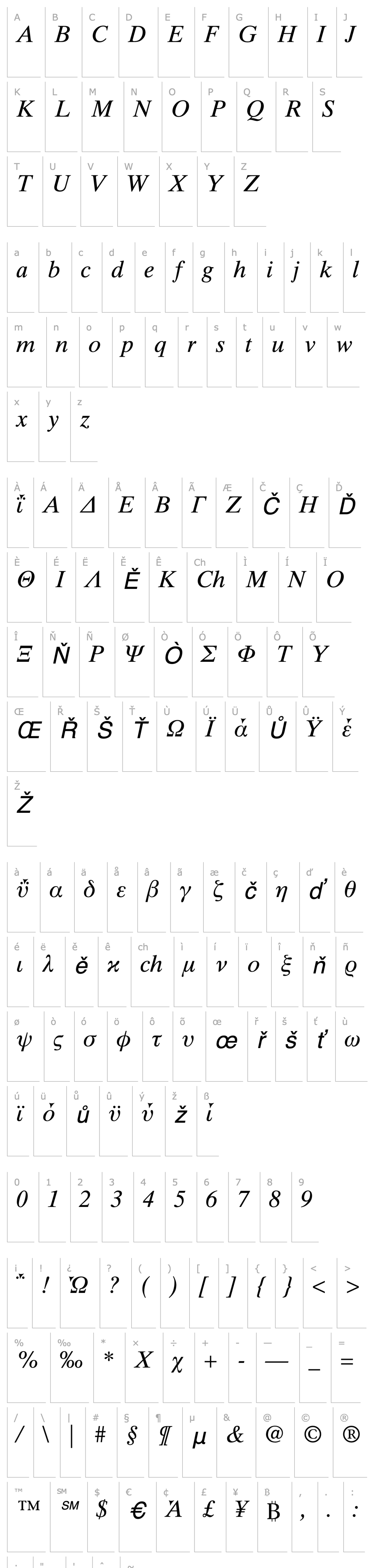 Overview Times Ten Greek Inclined