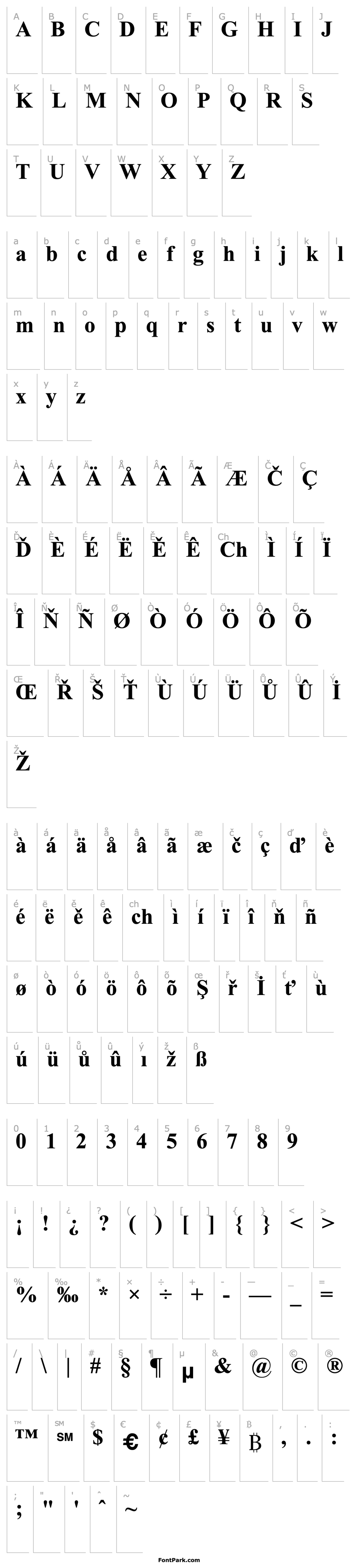 Overview Times2 New Roman Bold Turkce