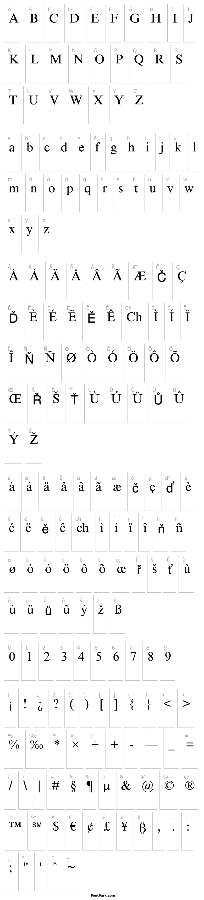 Overview TimesNewRomanMTStd