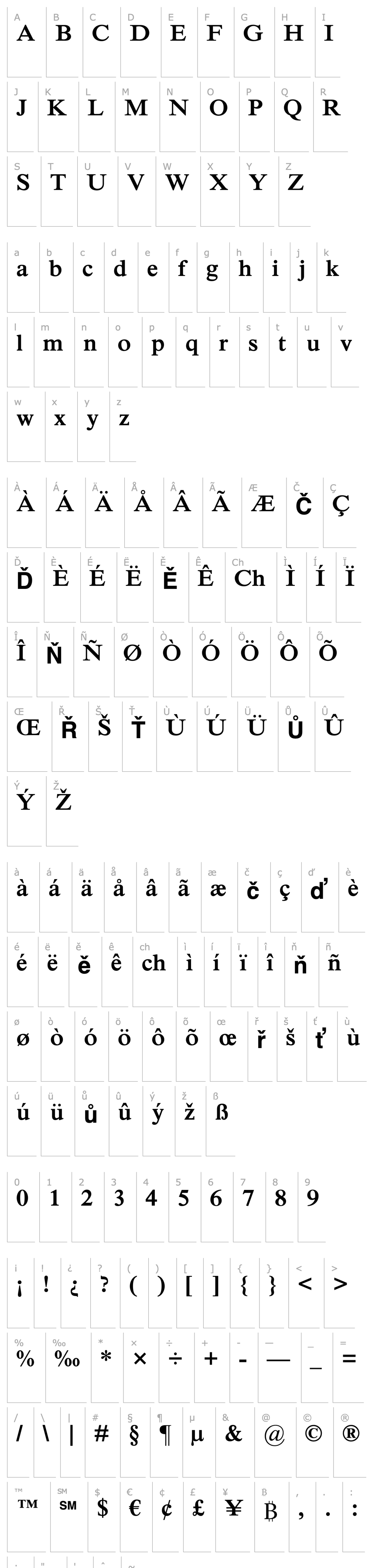 Overview TimesNRMTStd-Semibold