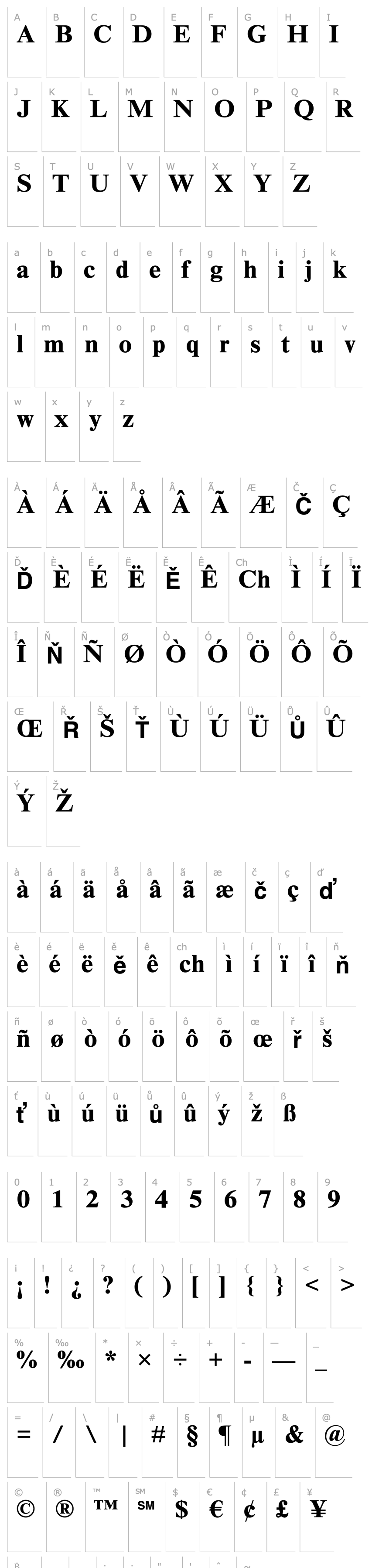 Overview TimesNRSevenMTStd-Bold