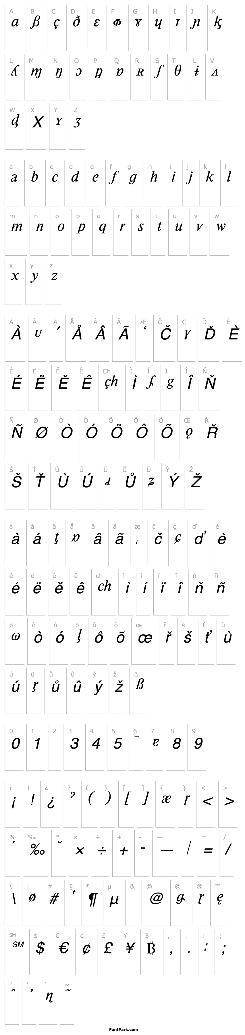 Overview TimesPhoneticsBQ-MediumItalic