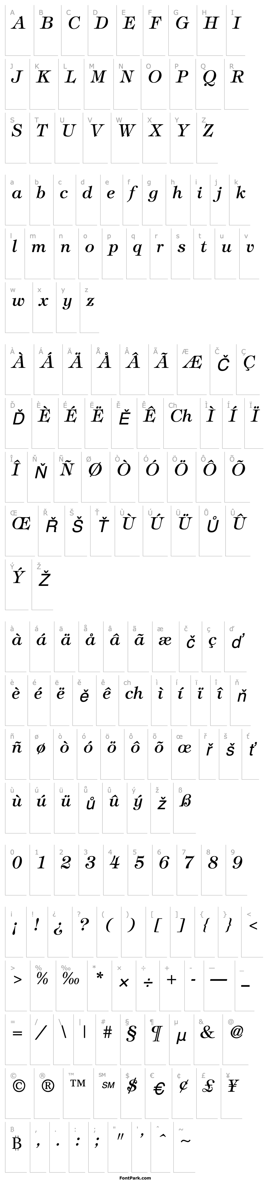 Overview Timpani Italic