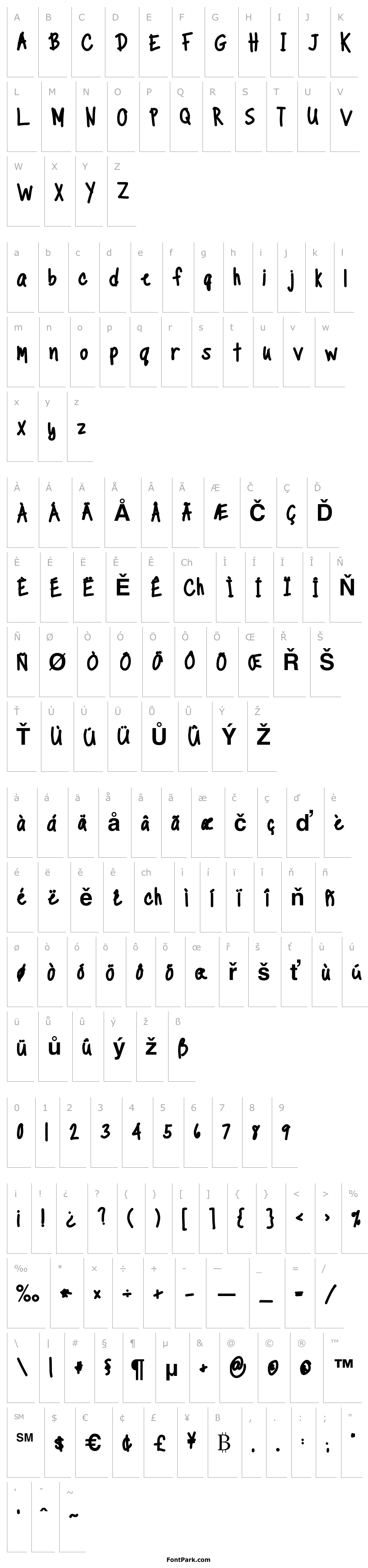 Overview TippyToes X-tra Bold