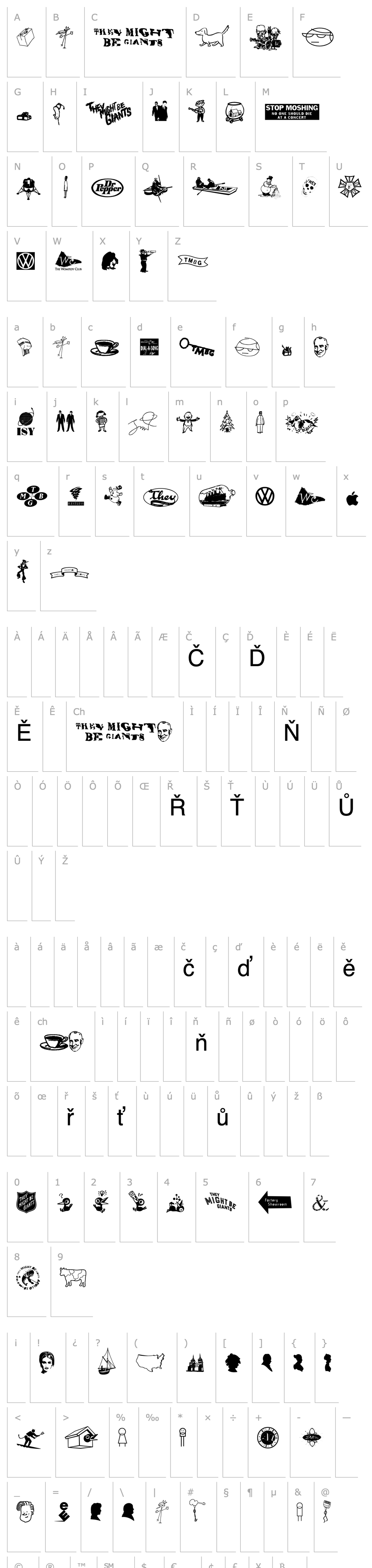 Overview TMBDingbats