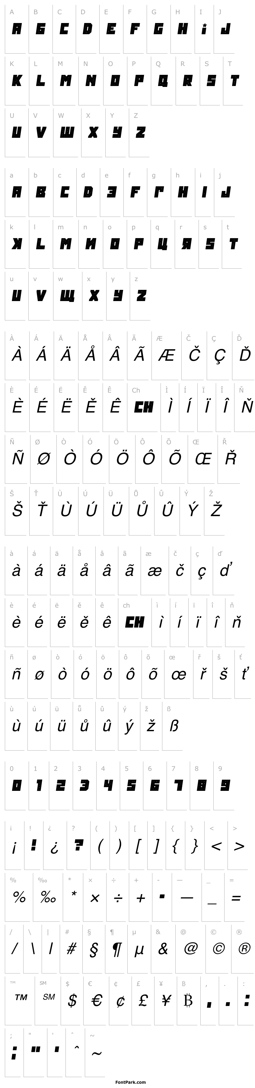 Přehled Tokarev Grunged Italic