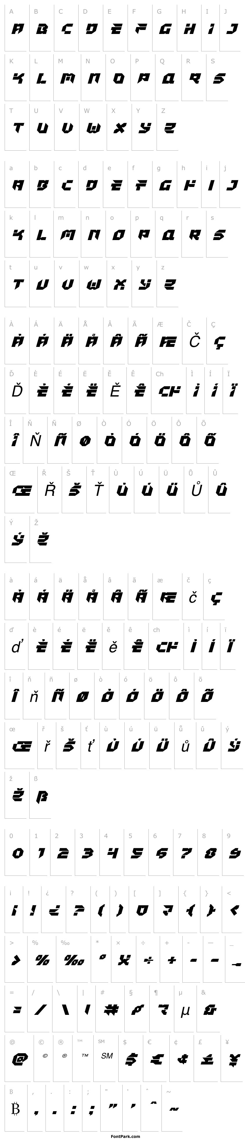 Overview Tokyo Drifter Expanded Italic