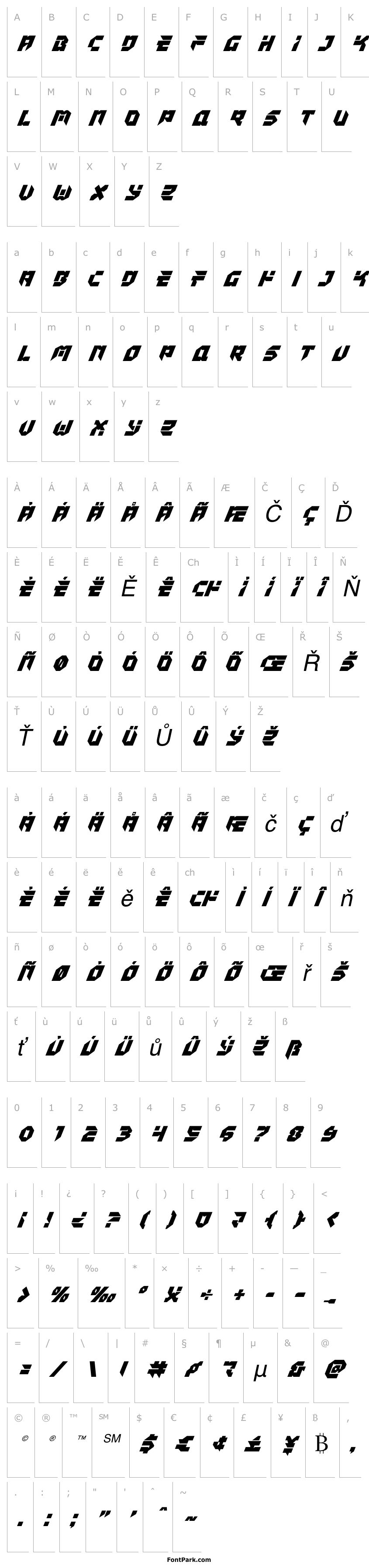 Overview Tokyo Drifter Super-Italic