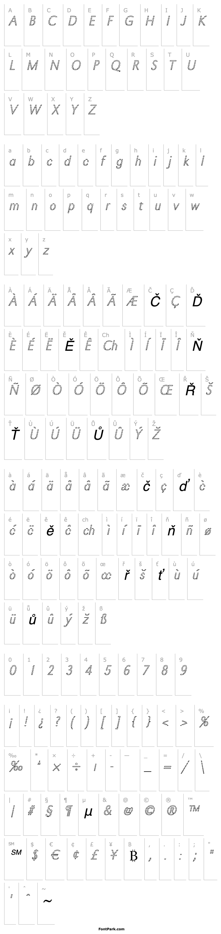 Overview TomBeckerGradoC-Xlight-Italic