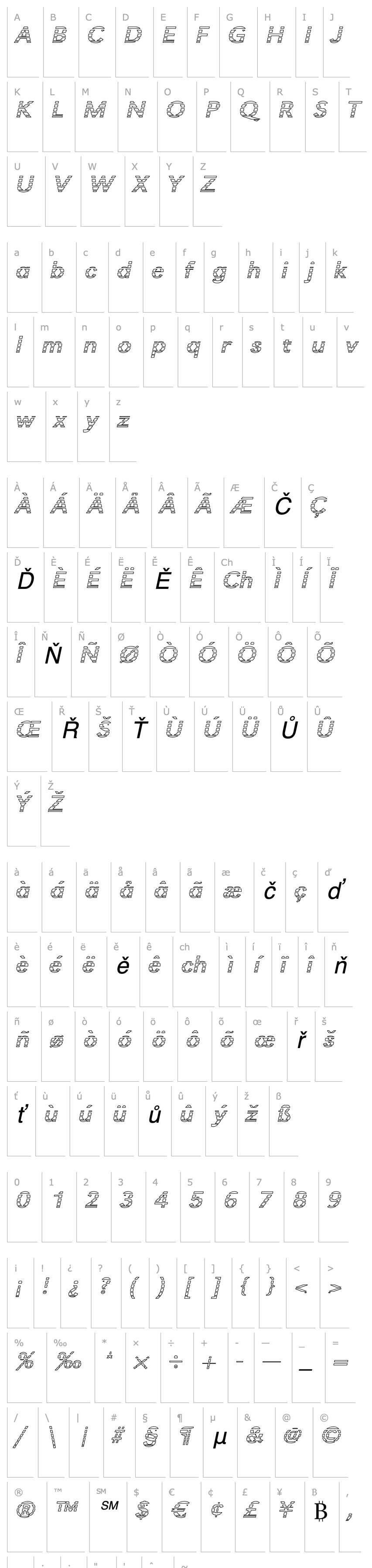 Přehled TomBeckerGradoE-Italic