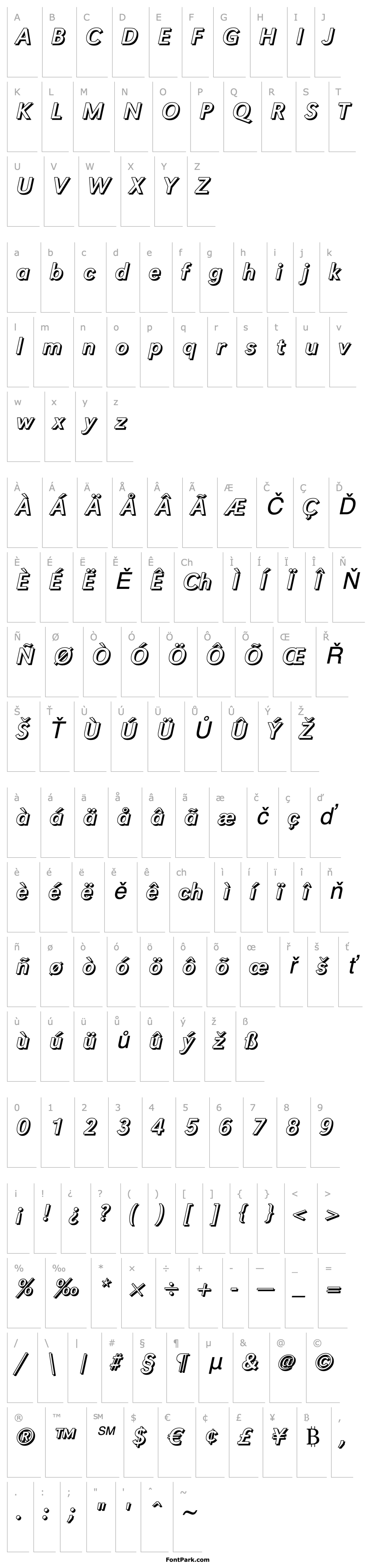 Overview TomBeckerShadow-Italic