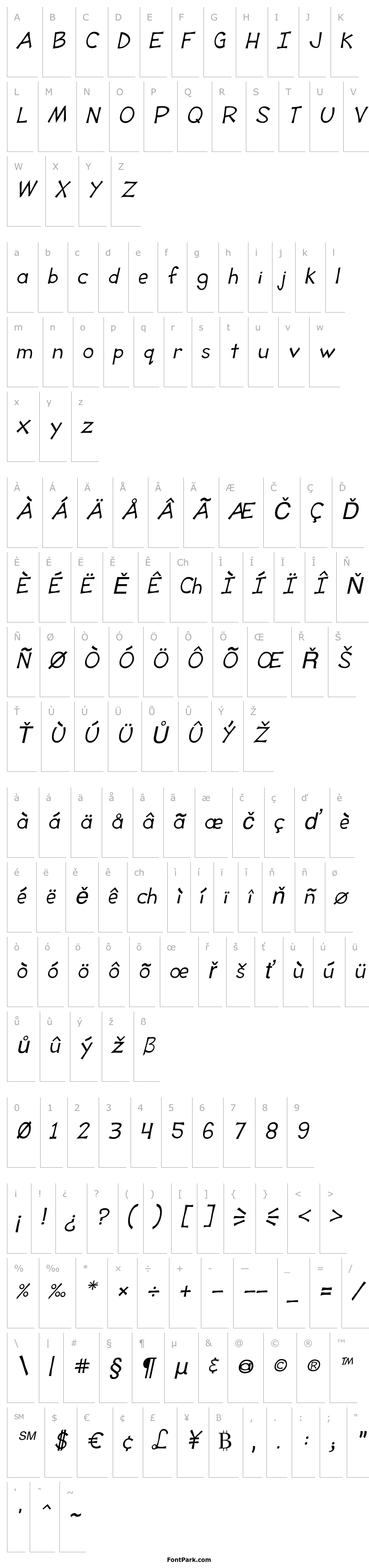 Přehled Tooney Loons Italic