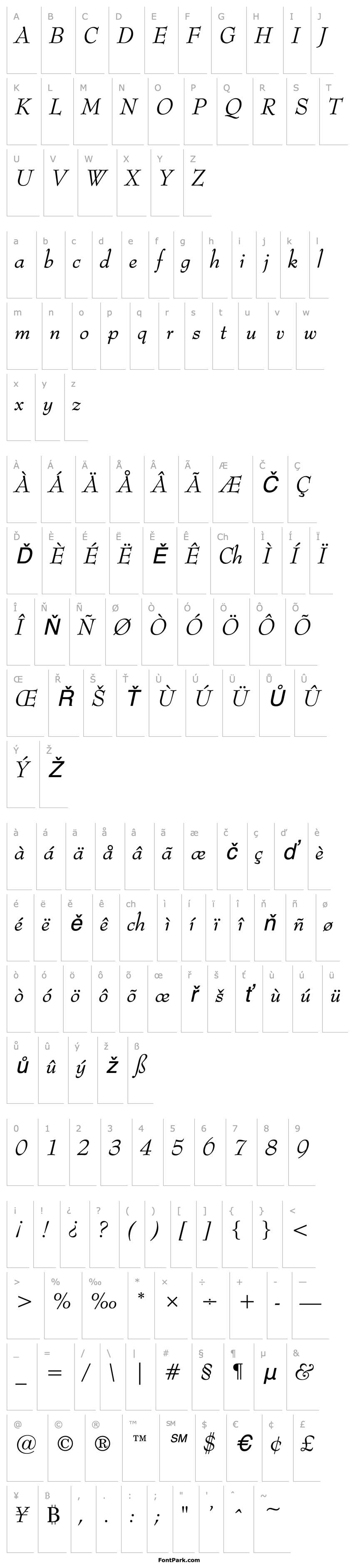 Overview Top Hat Italic