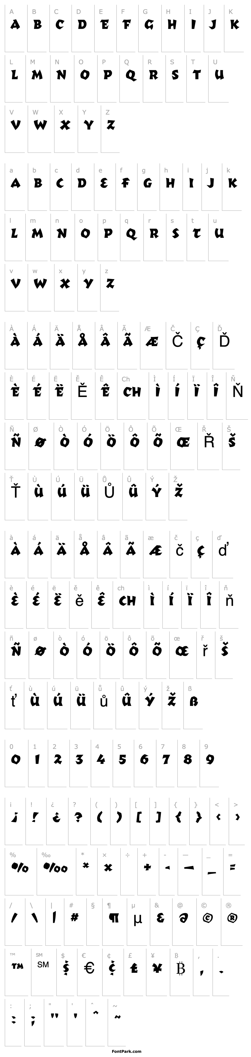 Overview TotallyGlyphic Regular