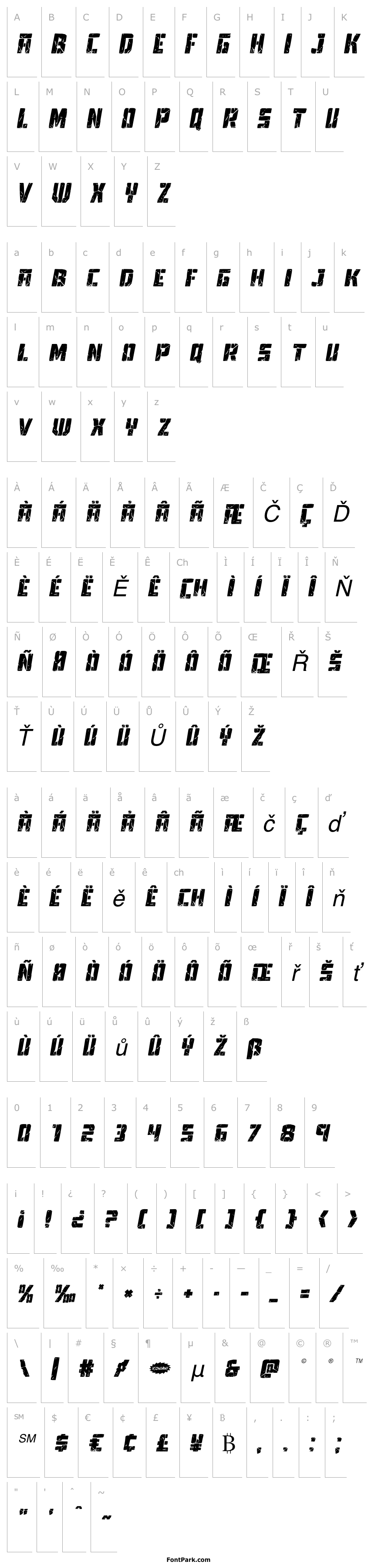 Přehled Tower Ruins Drop-Case Italic