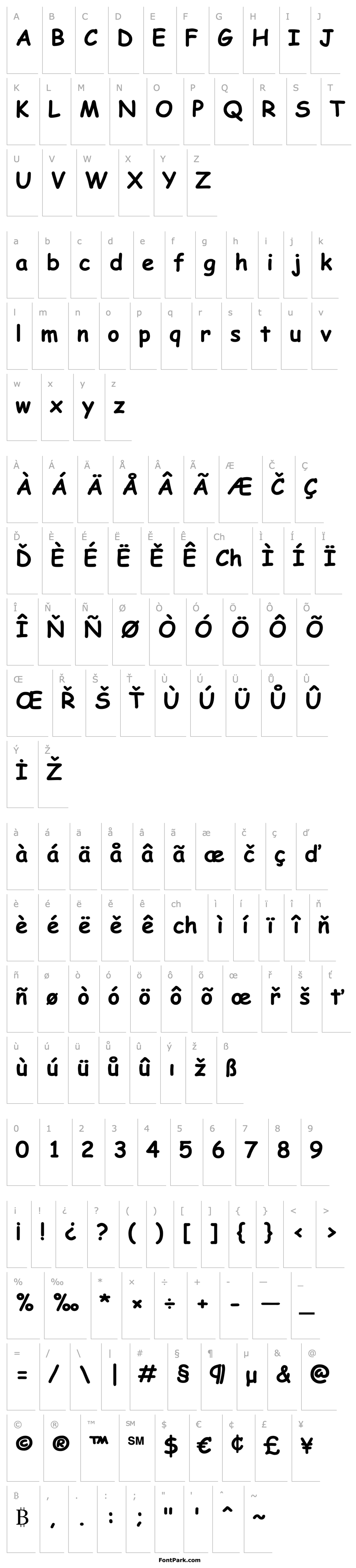 Overview TR Comic Sans MS  Bold