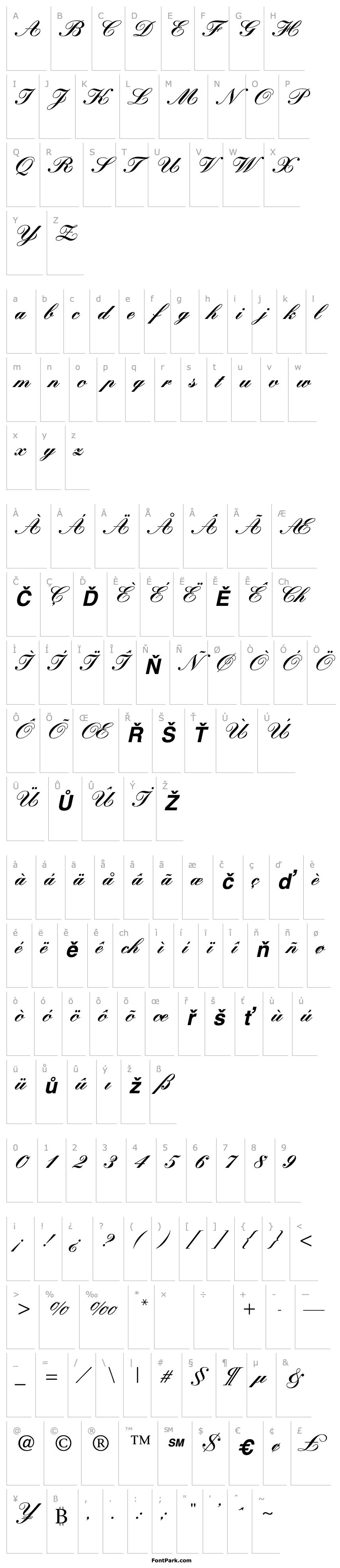 Přehled TR Kastler  Bold Italic