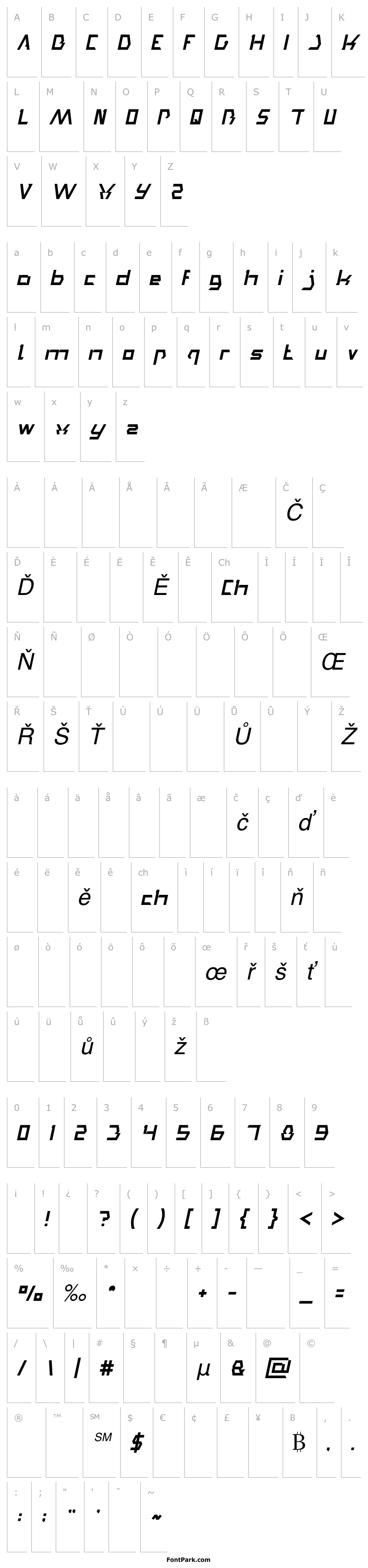 Přehled TRADE AND MARK Italic