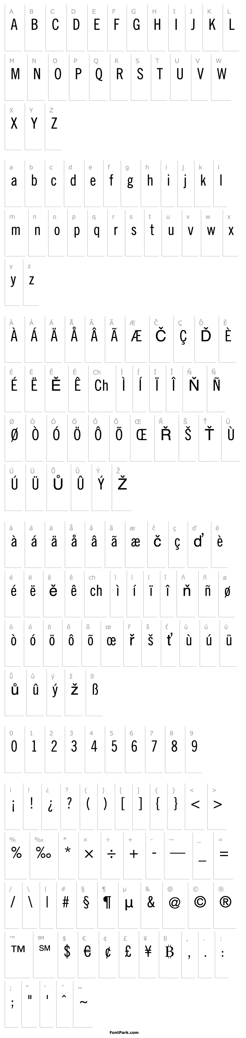 Overview TraditionellSans-Normal