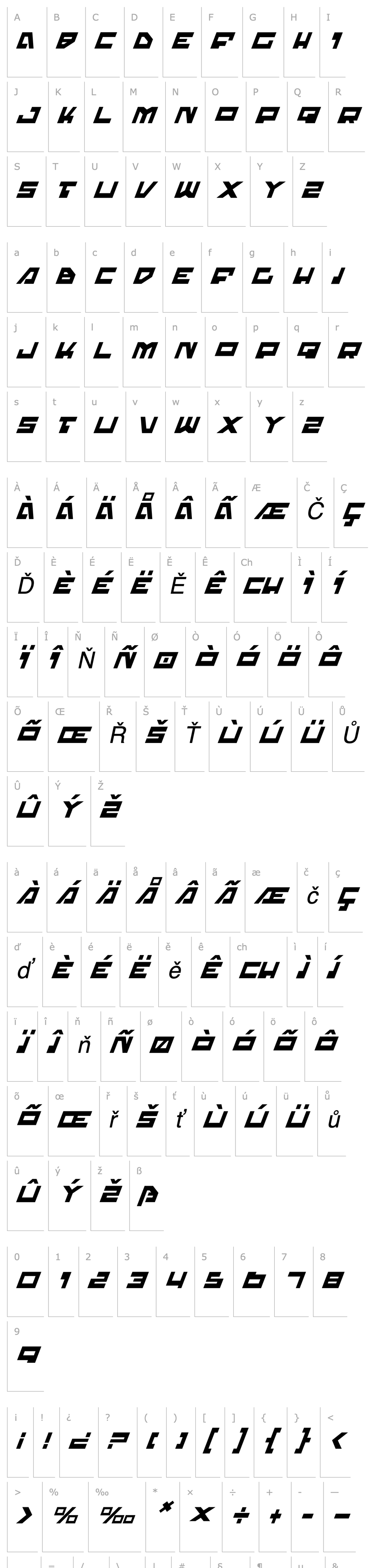 Overview Trajia Italic