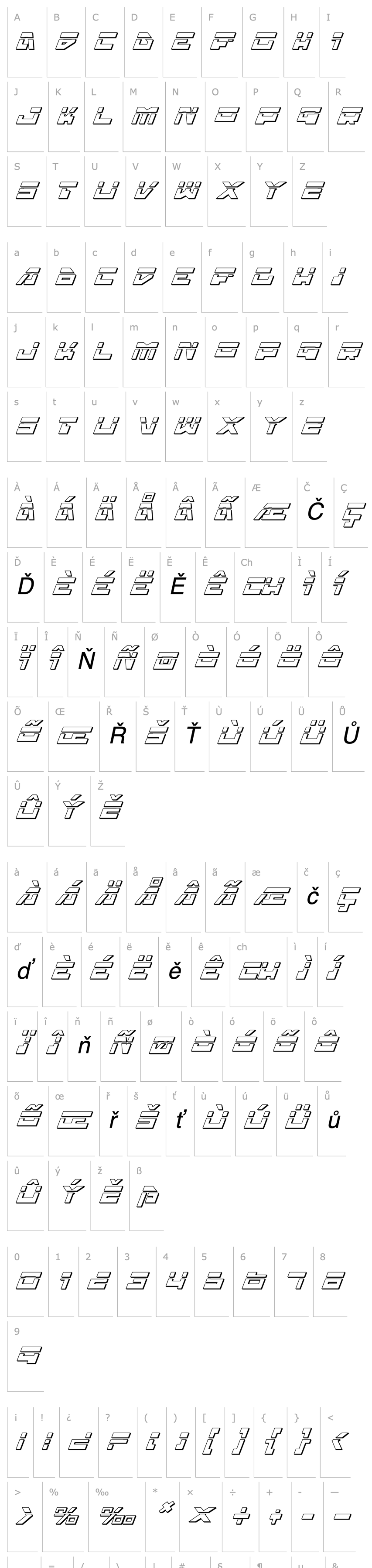 Overview Trajia Laser Italic 3D