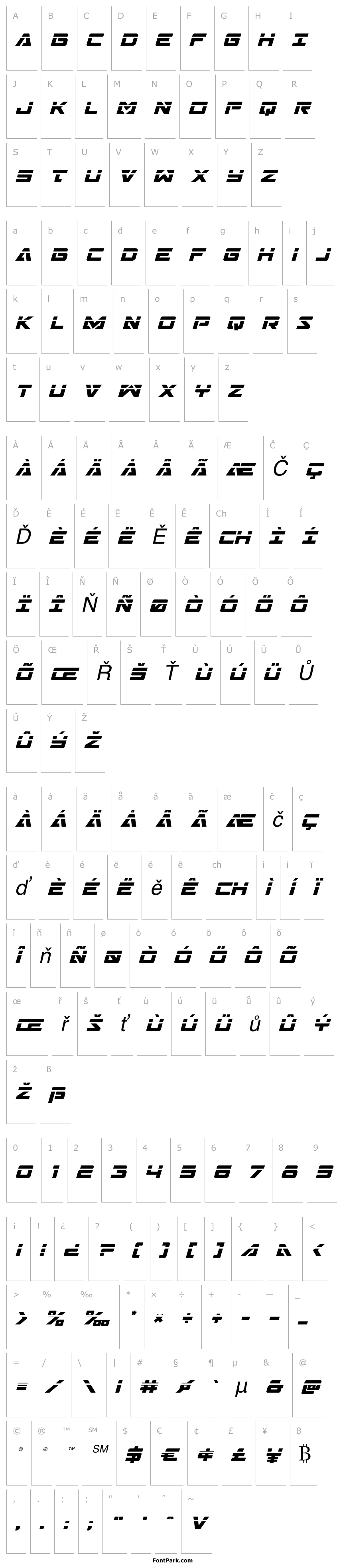 Přehled Trans-America Laser Italic