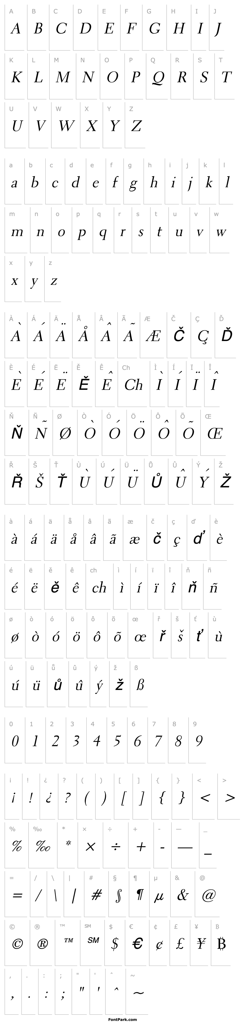 Overview Transit 2 Italic