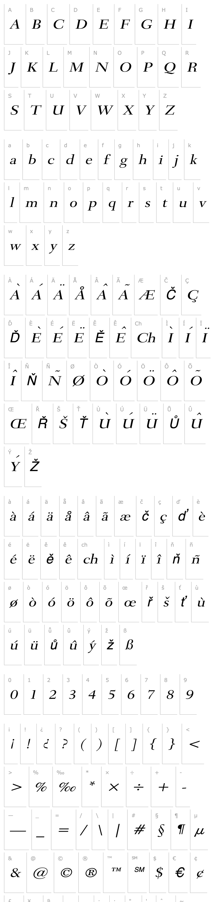 Overview Transit Wide Italic