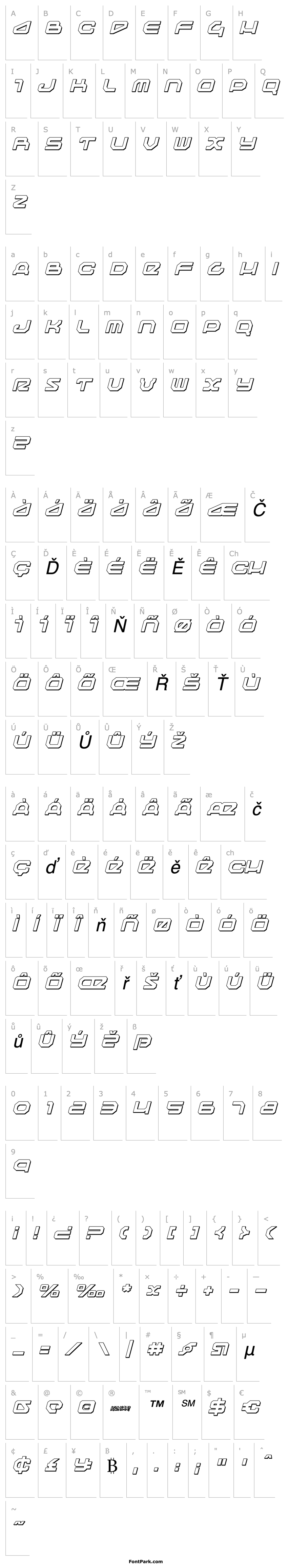 Overview Traveler Shadow Italic