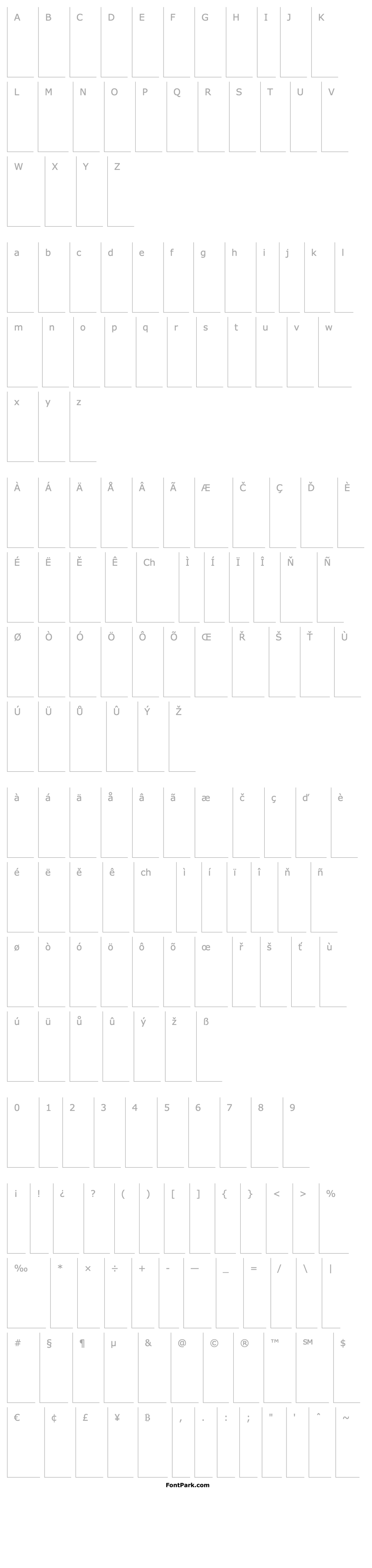 Overview TrembleRegularItalic