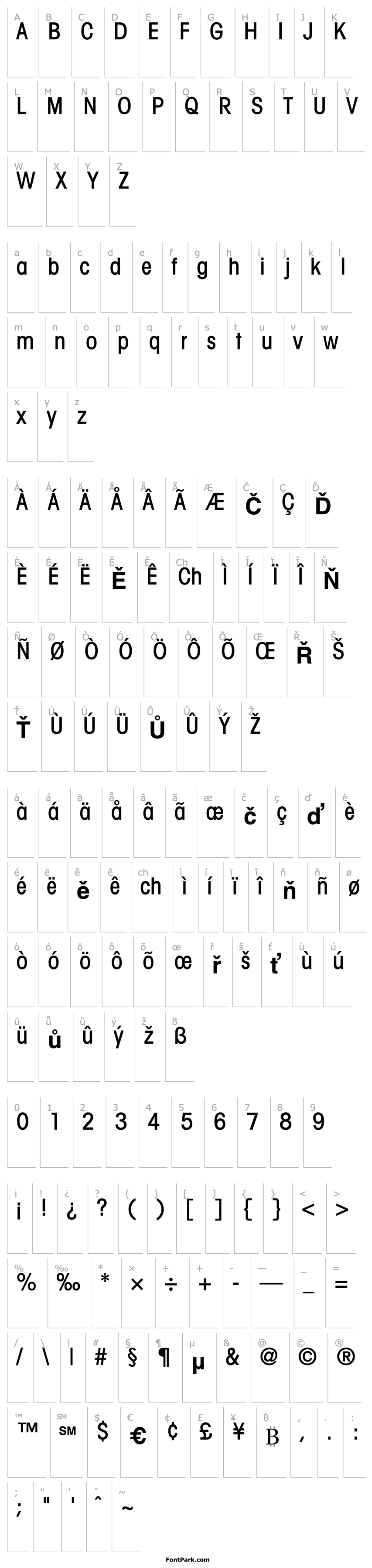 Overview Trendex Light Condensed SSi Medium Condensed