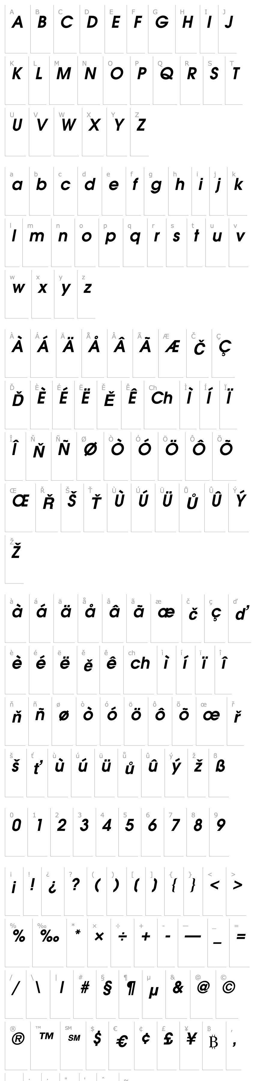 Overview Trendex SSi Semi Bold Italic