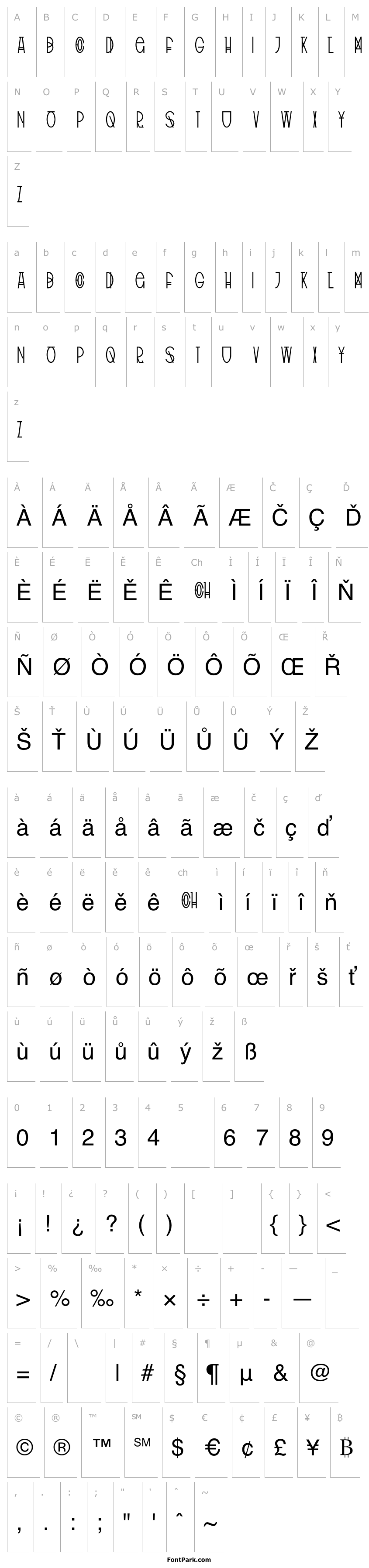 Overview TribalType-Regular