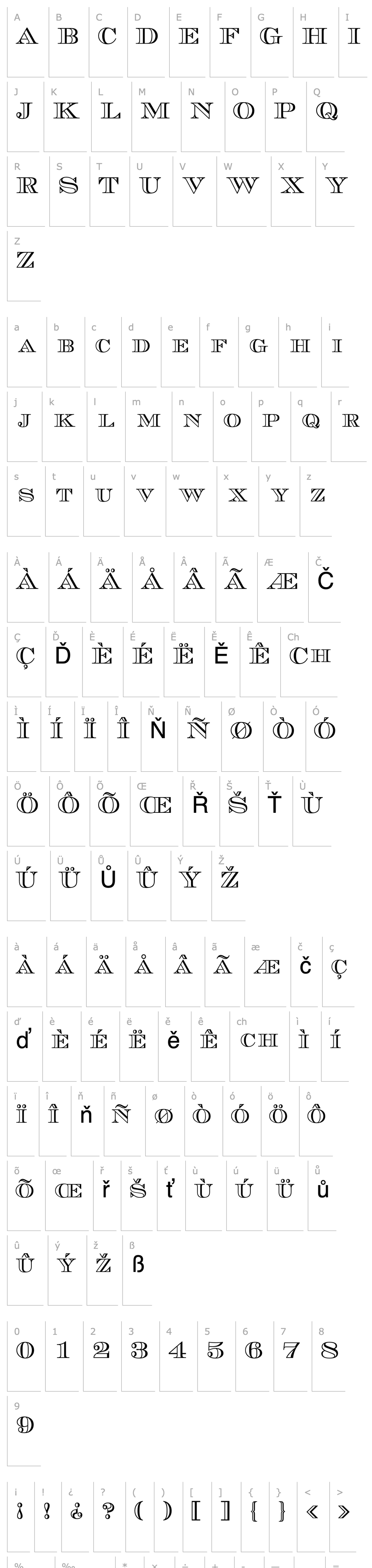 Overview TribOutlineSCapsSSK Regular