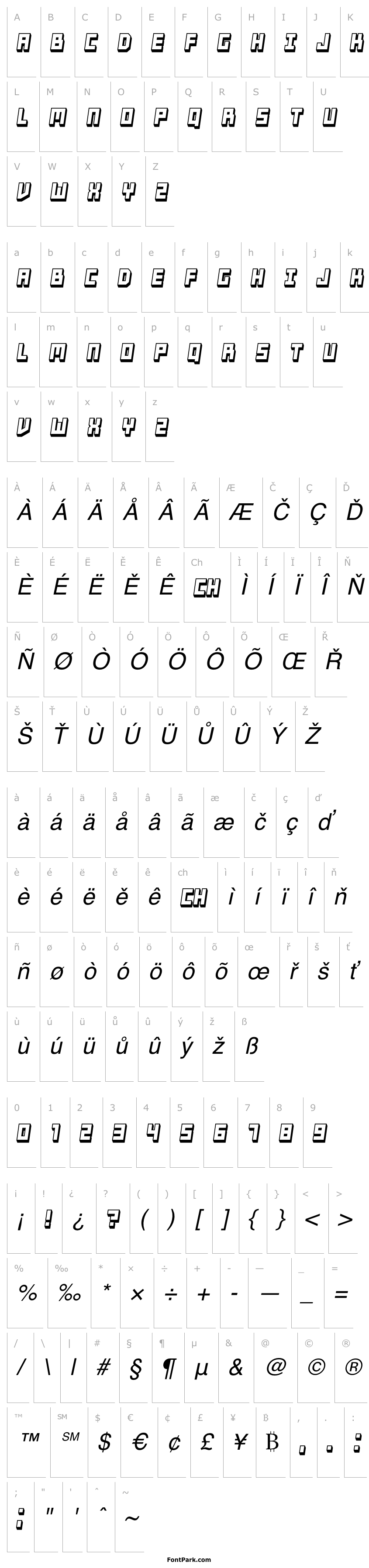 Overview Tricks Hollow Italic