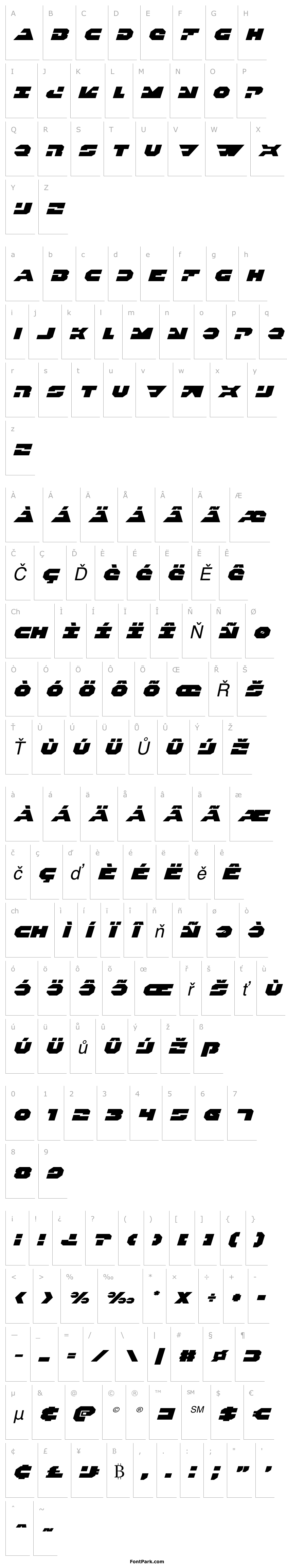Přehled Trigger Man Expanded Italic