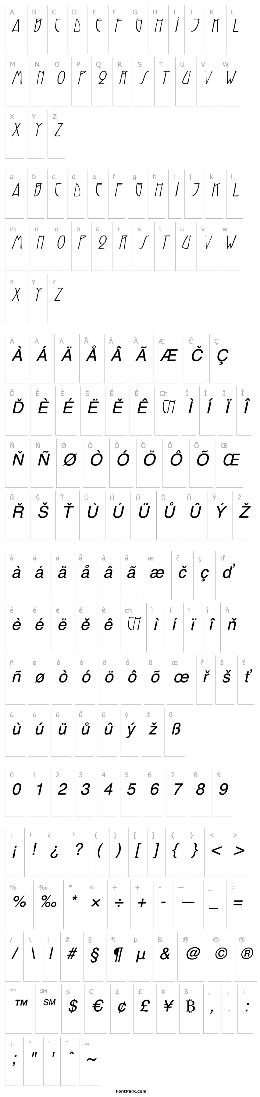 Overview TrilliumCapsSSK Italic