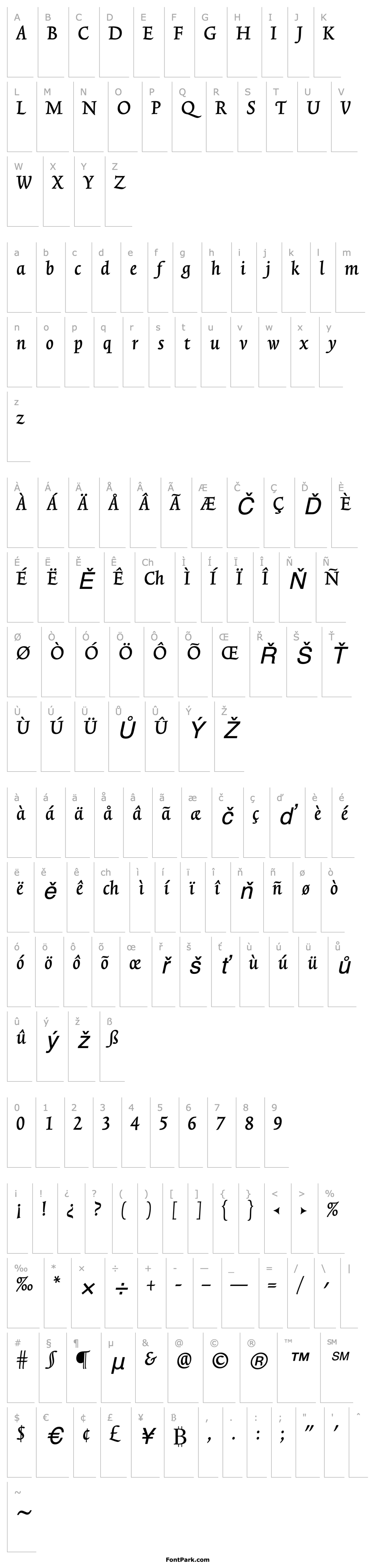 Přehled TriniteNo1-MediumItalicTab