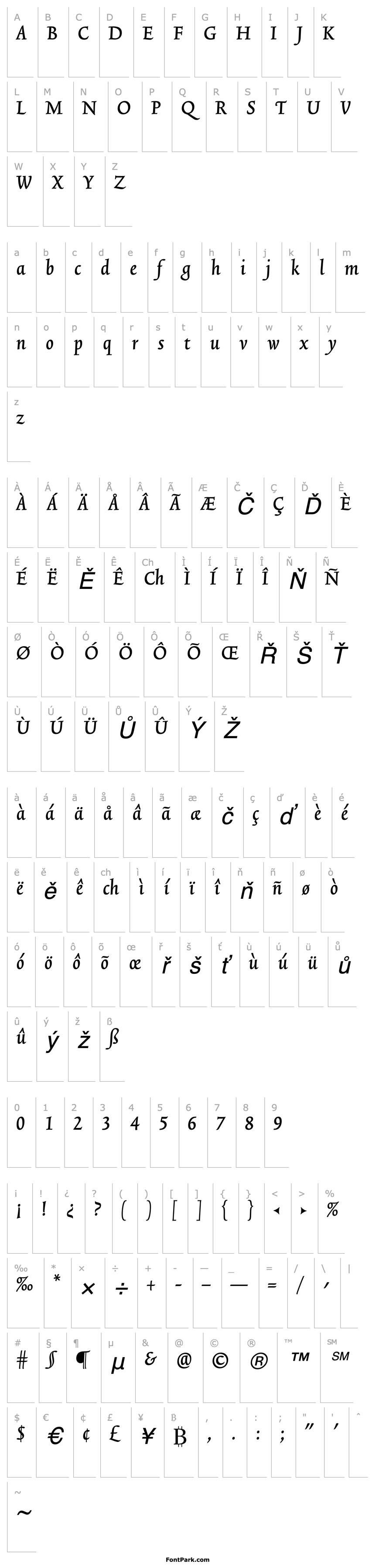 Přehled TriniteNo2-MediumItalicTab