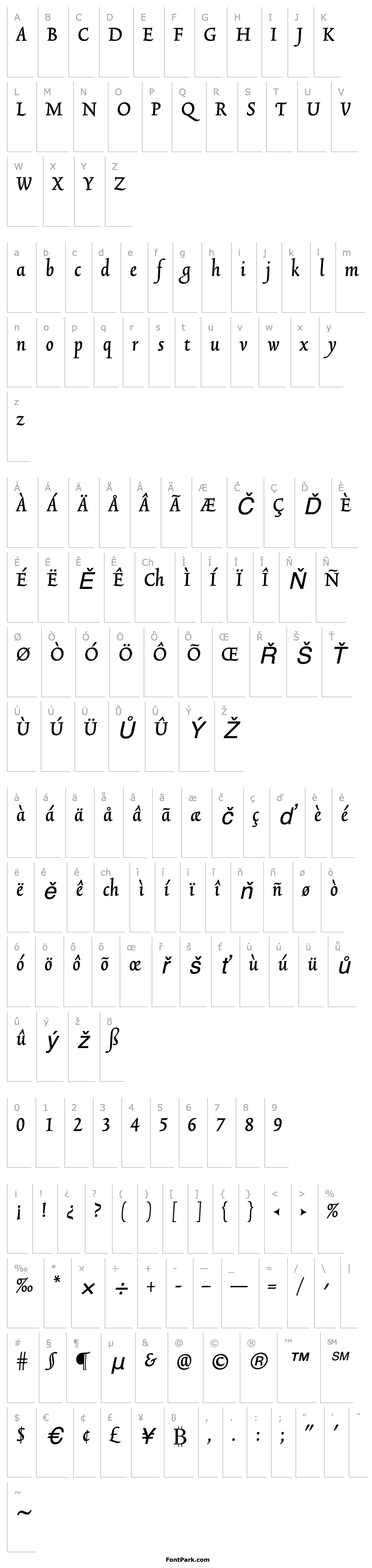 Přehled TriniteNo3-MediumItalicTab