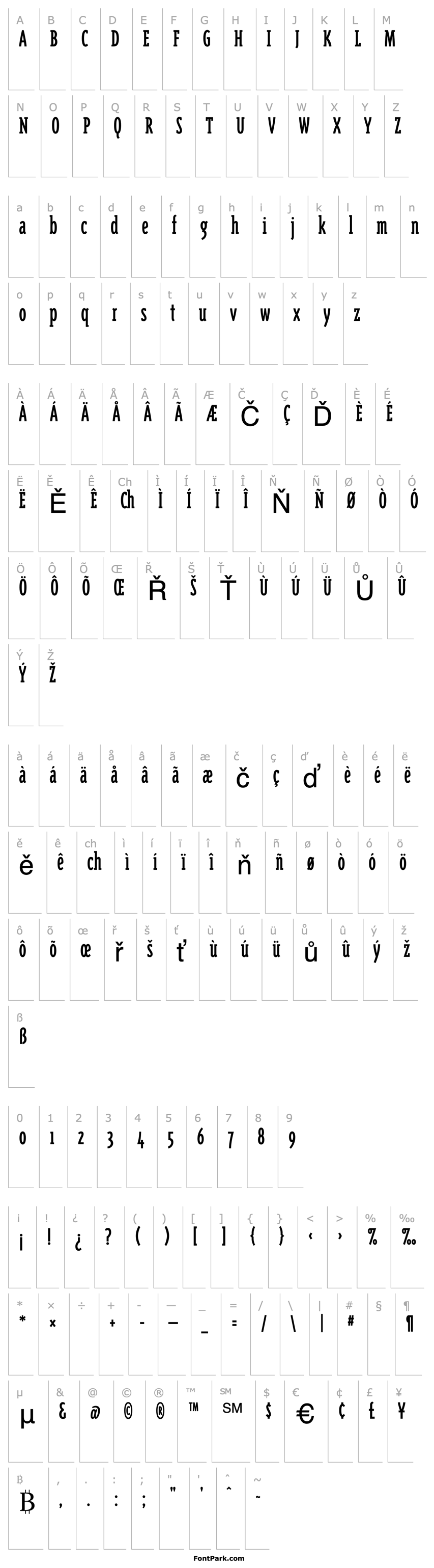 Overview TriplexConSerOldstyle Regular